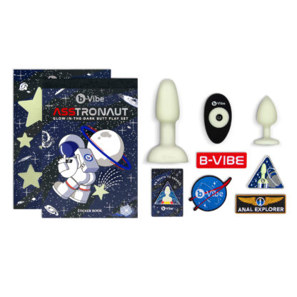 b-Vibe ASStronaut Glow-In-The-Dark Anal Play Set